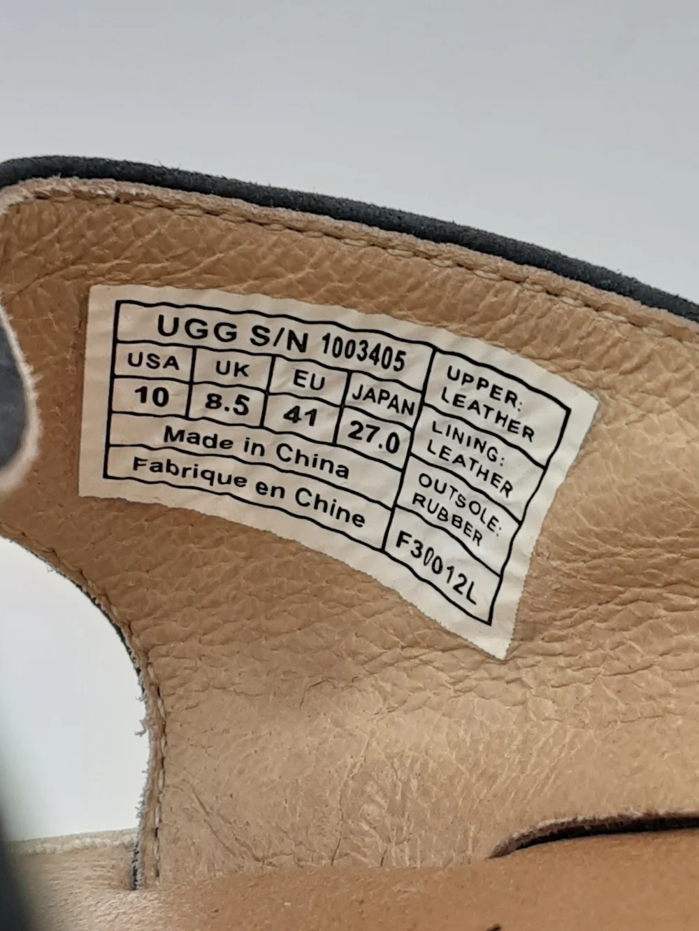 UGG Australia Striped Wedge Sandal.